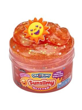 Cra-Z-Slimy Slime Dome Orange Sunslimy: Creativity Focus, 6 oz